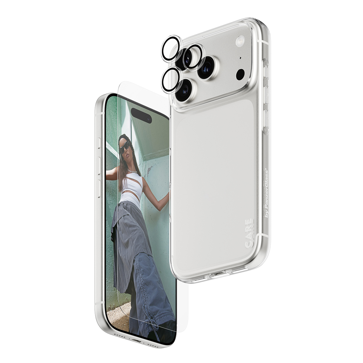 PanzerGlass SAFE. | CAREâ„¢ by Â® 3-in-1 Combo Bundle iPhone 17 Pro