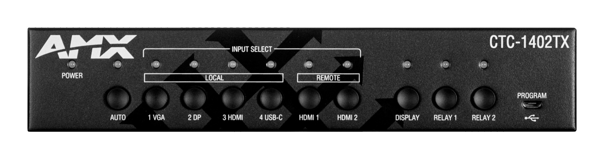AMX CTC-1402 AV transmitter & receiver Black