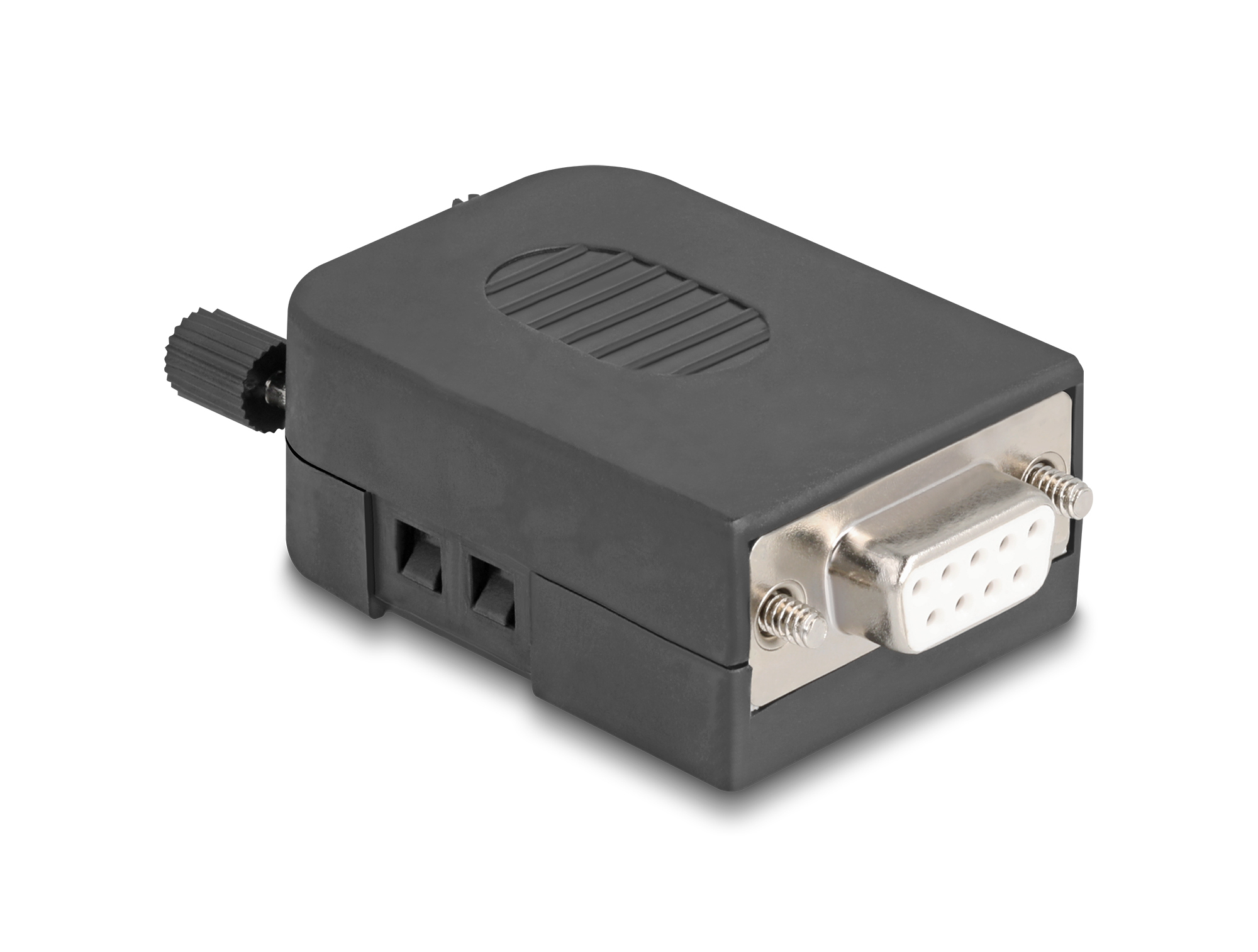 DeLOCK 90655 wire connector D-Sub 9, 3 pin terminal block Black, Grey