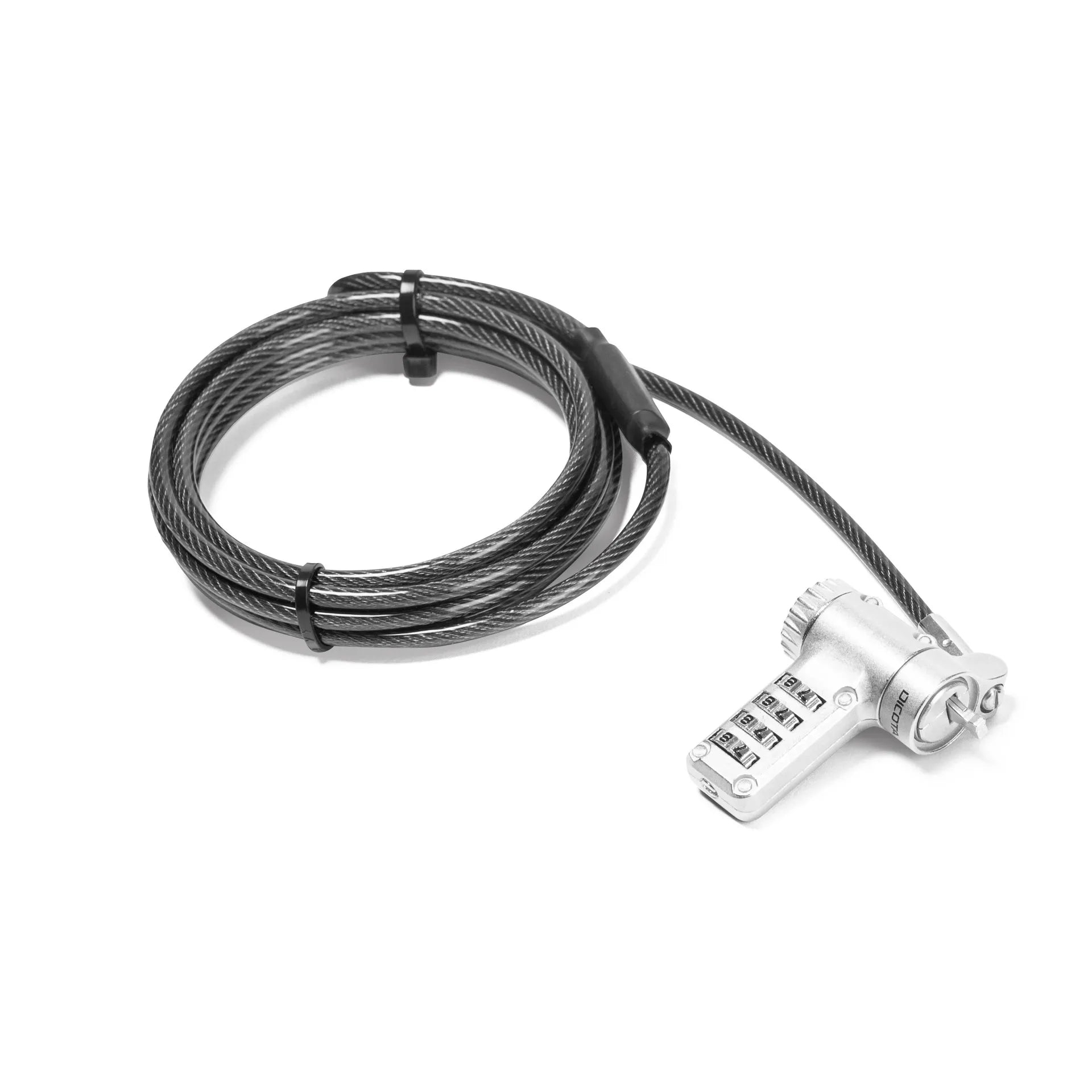 DICOTA D32180 cable lock Black. Silver 2 m