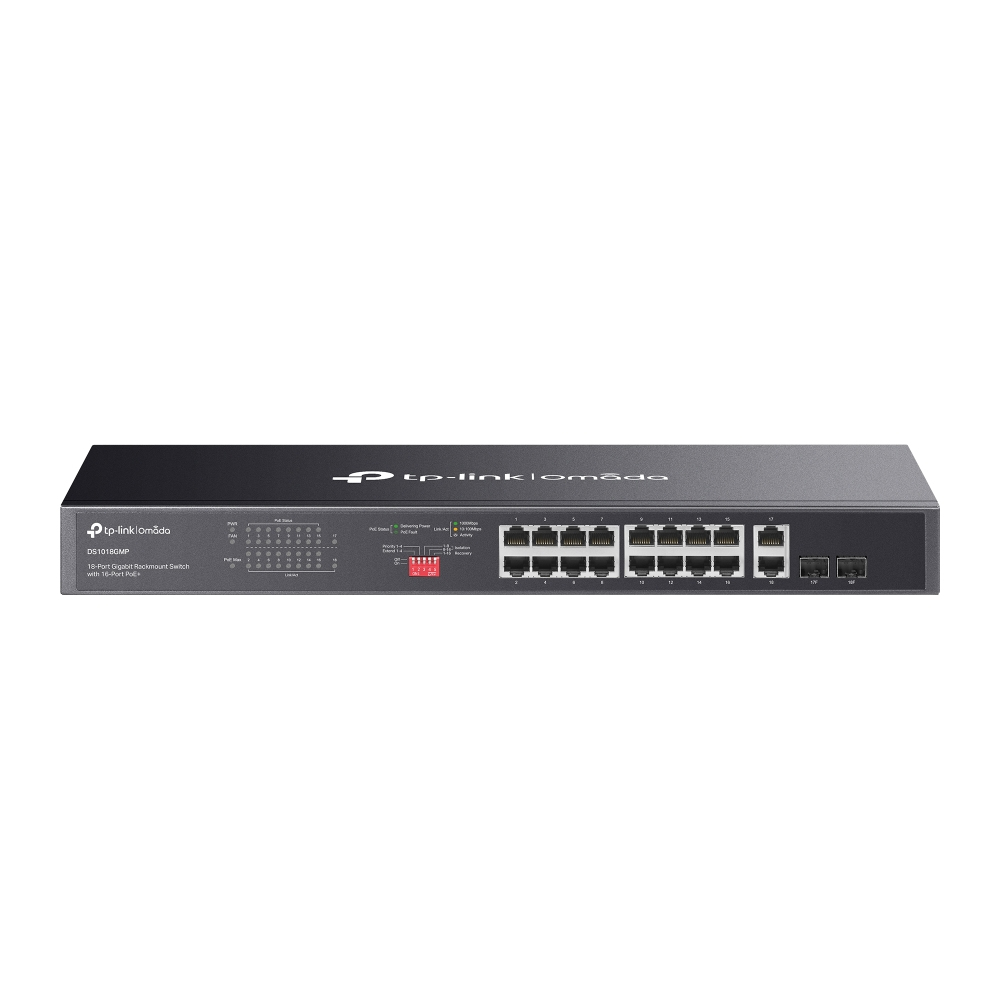 TP-Link DS1018GMP 18-Port Gigabit 1U Network Switch
