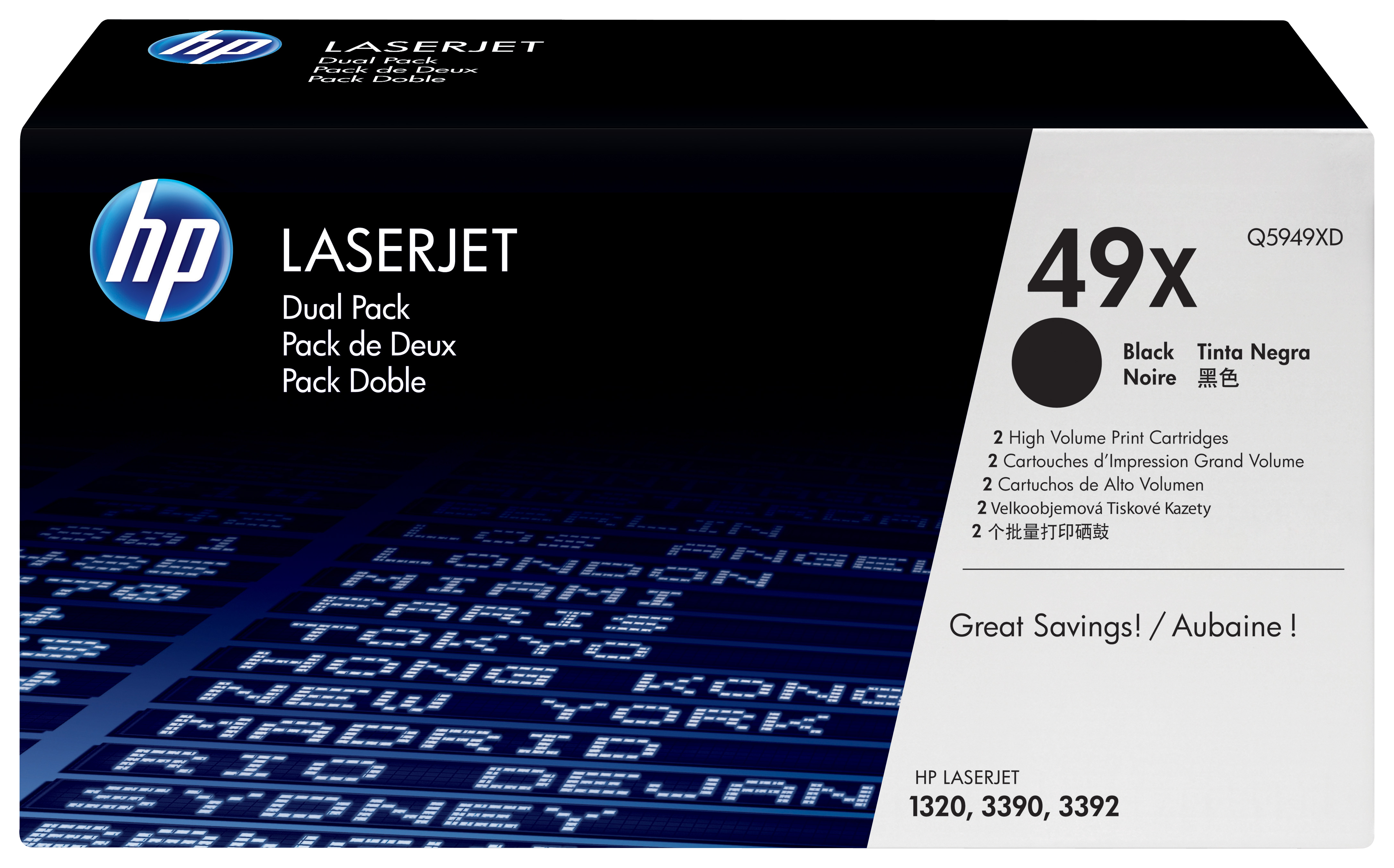 Image of HP Q5949XD/49XD Toner cartridge black twin pack, 2x6K pages...