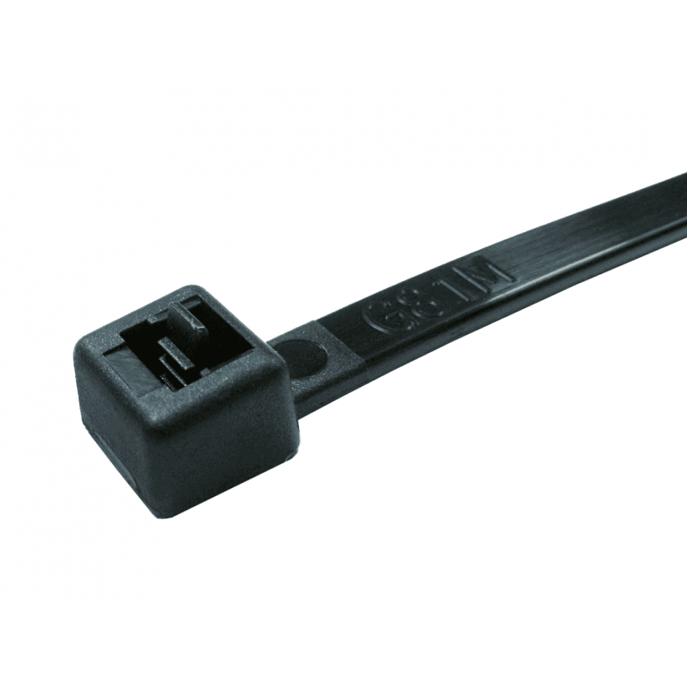 Image of Cables Direct CTR-200B cable tie Ladder cable tie Nylon Black 100...