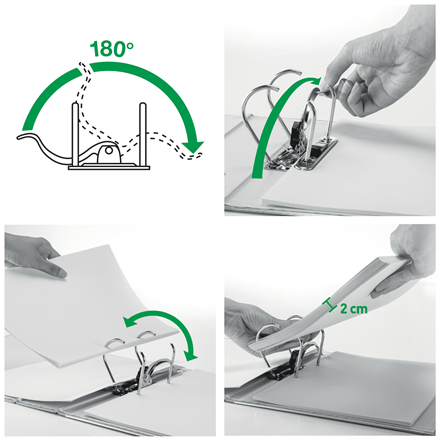 Leitz LAF180 Recycled 50mm A4 Black (Pack of 10) 10190095