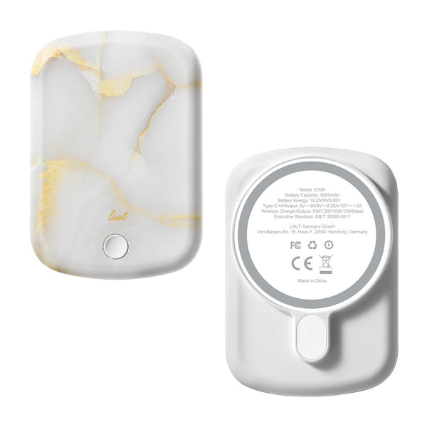 LAUT E33A 5000 mAh Wireless charging White