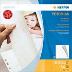 HERMA Photo cardboard, 320x315 mm, white, 5 sheets