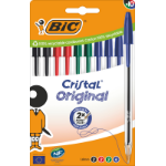 BIC 516354 ballpoint pen Black, Blue, Green, Red Stick ballpoint pen Medium 10 pc(s)