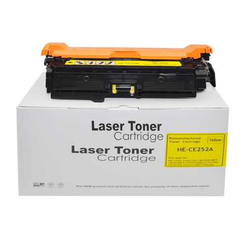 Remanufactured HP CE252A (504A) / Canon 723Y Yellow Toner Cartridge