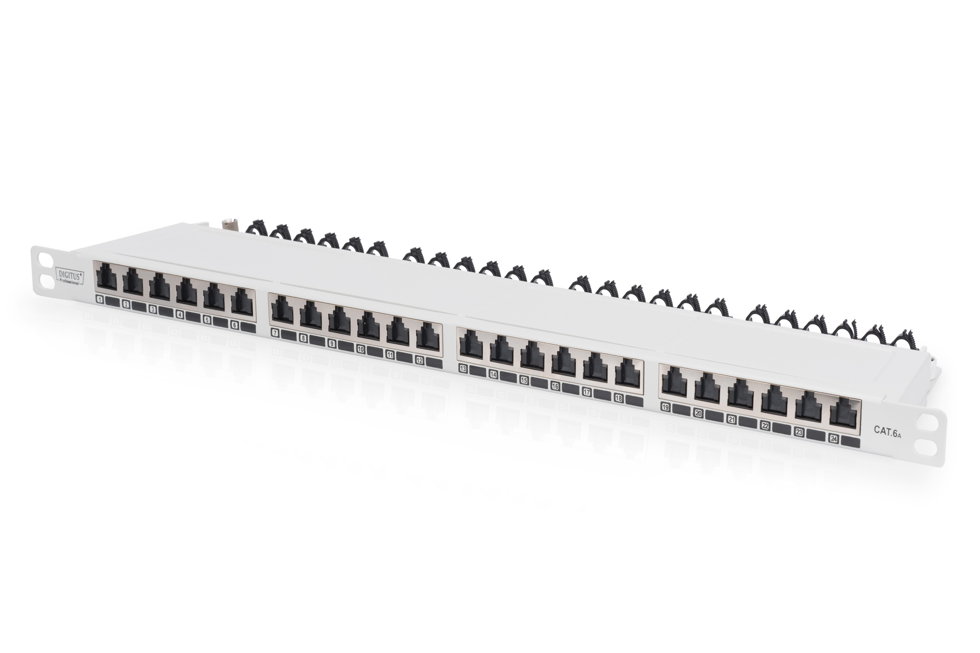 Photos - Other network equipment Digitus CAT 6A, Class EA High Density Patch Panel, shielded DN-91624S-SL-E 