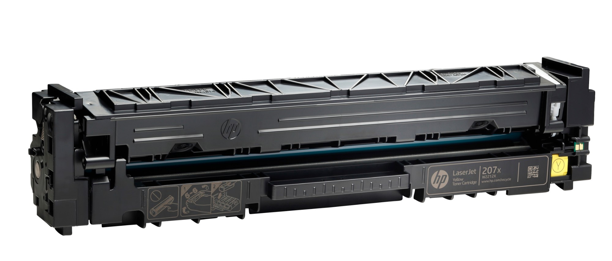 HP W2212X/207X Toner cartridge yellow high-capacity, 2.45K pages ISO/IEC 19752 for HP M 283
