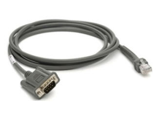 Image of Zebra CBA-R08-S07ZBR serial cable Grey 2.1336 m RS232 DB9