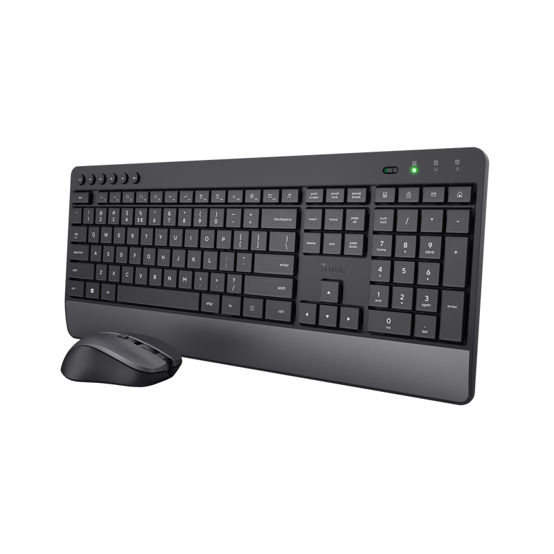 Image of Trust Trezo keyboard Mouse included RF Wireless QWERTY UK English...