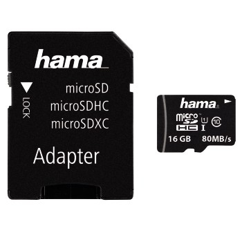 MICROSDHC 16GB CLASS 10 80MB/S ADAPT thumbnail