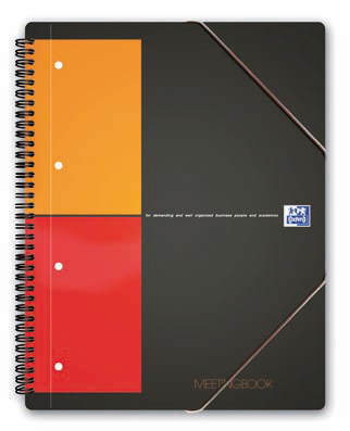 Oxford Meetingbook writing notebook Orange 160 sheets
