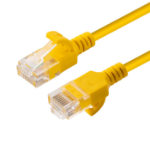 Microconnect V-UTP6A01Y-SLIM networking cable Yellow 1 m Cat6a U/UTP (UTP)