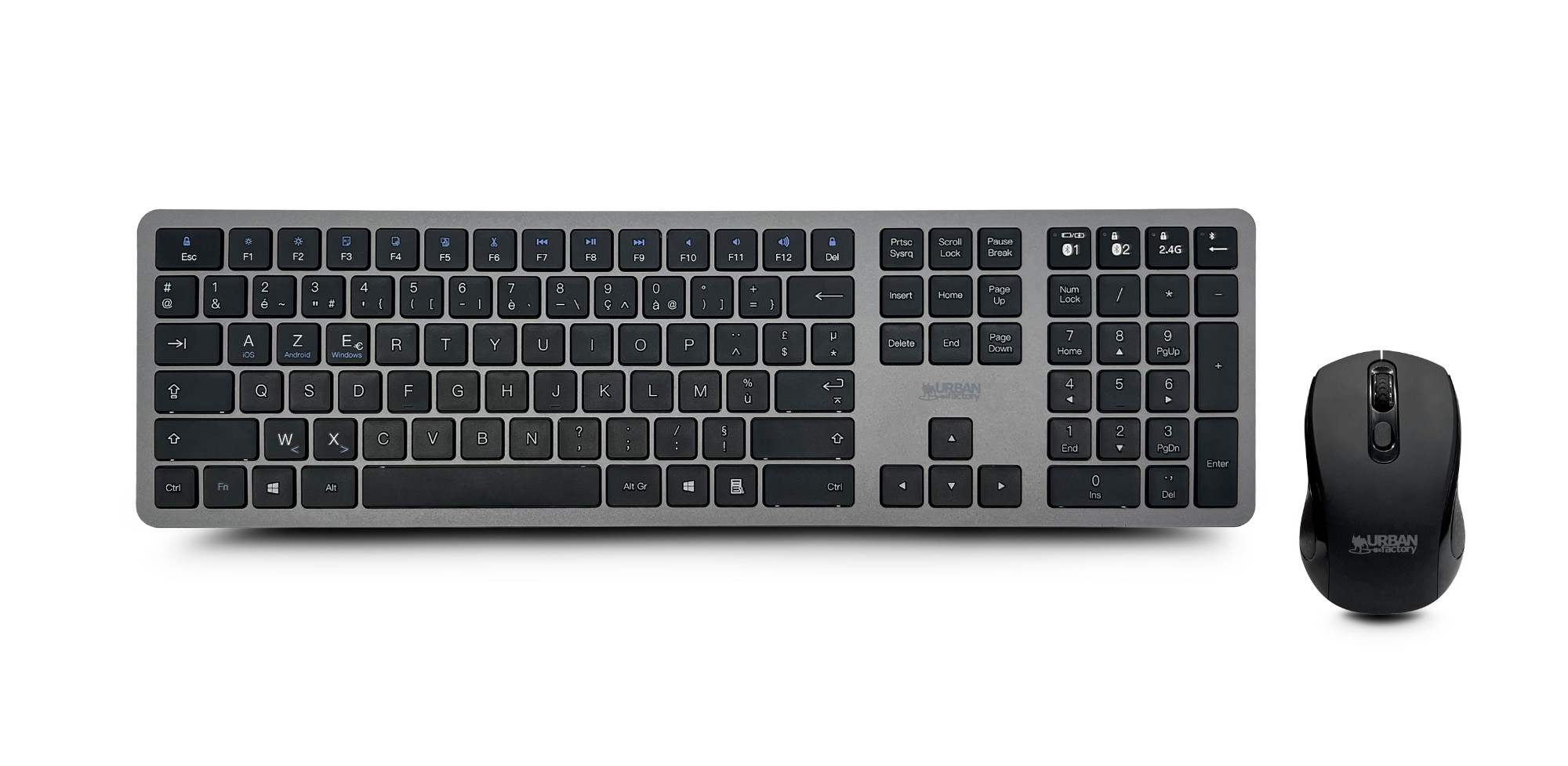 Urban Factory ONLEE: RECHARGEABLE COMBO KEYBOARD AND MOUSE - BLUETOOTH