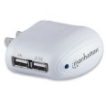 Manhattan PopCharge Home Euro Digitale camera, Mobiele telefoon, Tablet Wit AC Binnen