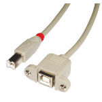 Lindy 31800 USB cable 0.5 m USB B Grey
