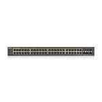 Zyxel GS1920-48HPV2 Géré Gigabit Ethernet (10/100/1000) Connexion Ethernet, supportant l'alimentation via ce port (PoE) Noir