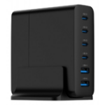 Gembird TA-UC-2A4C-PD75-01-BK mobile device charger Universal Black AC Fast charging Indoor