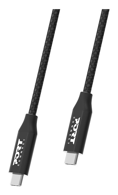 Port Designs 900057 USB cable USB 3.2 Gen 2x2 2 m USB C Black