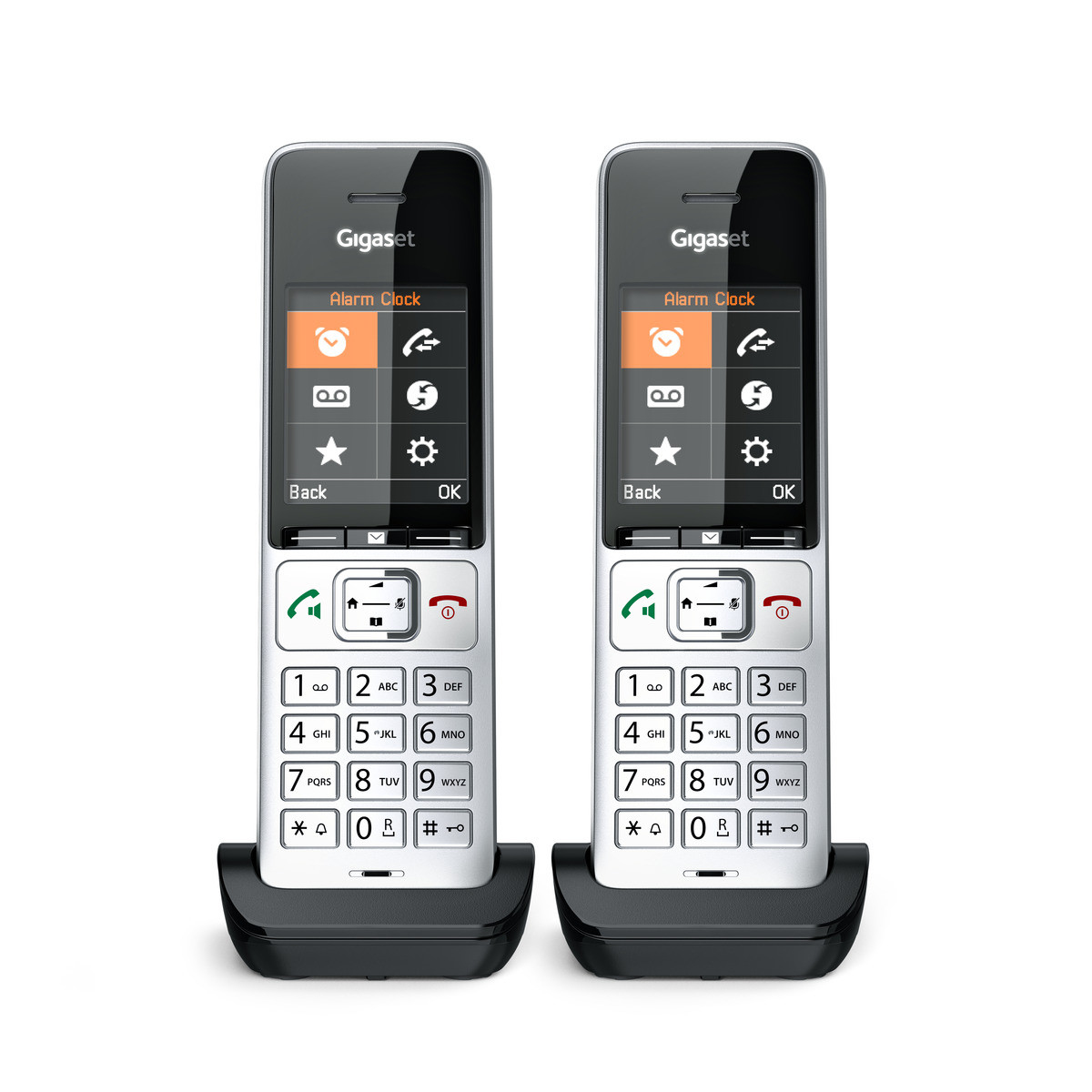Image of Gigaset COMFORT 500HX duo Analog/DECT telephone Caller ID Black,...