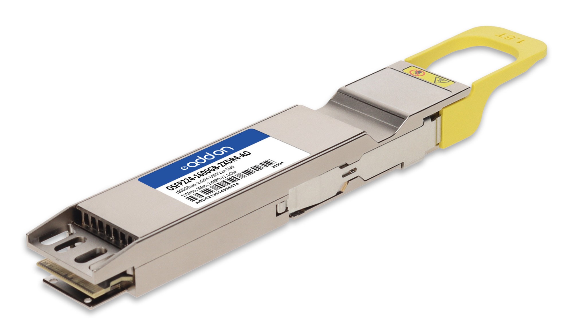 AddOn Networks MSA and TAA 1.6T 2xDR4 PAM4 OSFP224 Transceiver (SMF. 1