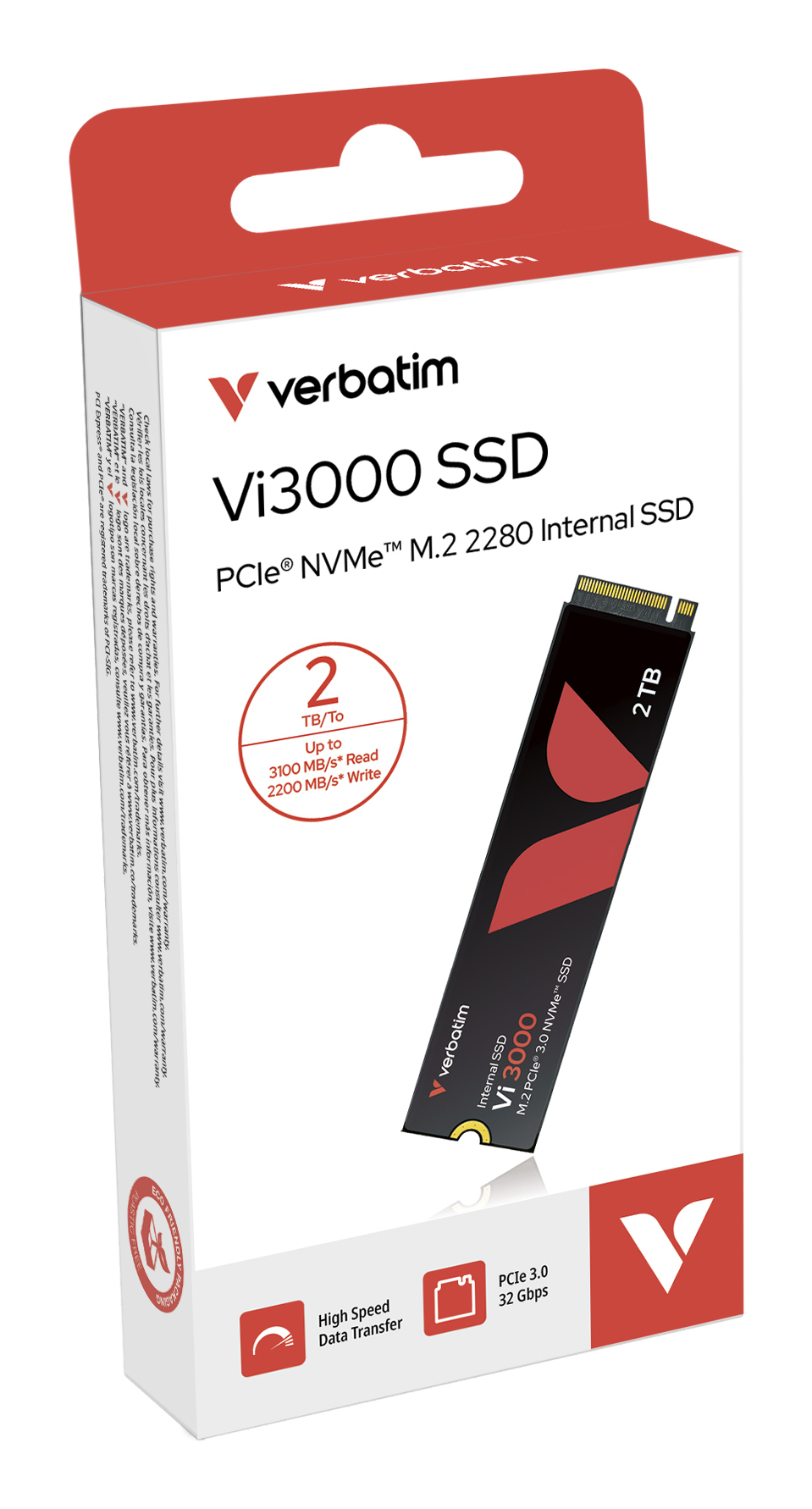 Verbatim Vi3000 PCIe NVMe M.2 SSD 2TB
