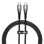 Baseus Glimmer USB cable 1 m USB 3.2 Gen 1 (3.1 Gen 1) USB C Black