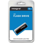 Integral INFD16GBBLK. USB flash drive 16 GB USB Type-A 2.0 Zwart