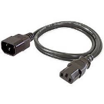 Supermicro C14 / C13 Black 0.61 m C13 coupler C14 coupler