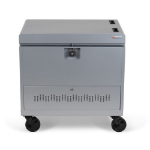 Bretford CUBE Toploader Portable device management cart Platinum