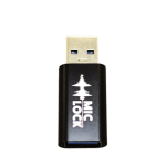 Mic-Lock USB-A to USB-A Secure Charger - Black