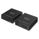 Digitus USB 3.2 Gen1 CAT Extender, 5 Gbps, 4 ports: 3x USB-A / 1x USB-C, 100m