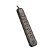 Tripp Lite TLP74RB surge protector Black 7 AC outlet(s) 120 V 48" (1.22 m)