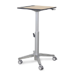 Ergotron 24-811-F13 standing desk Wood, Silver