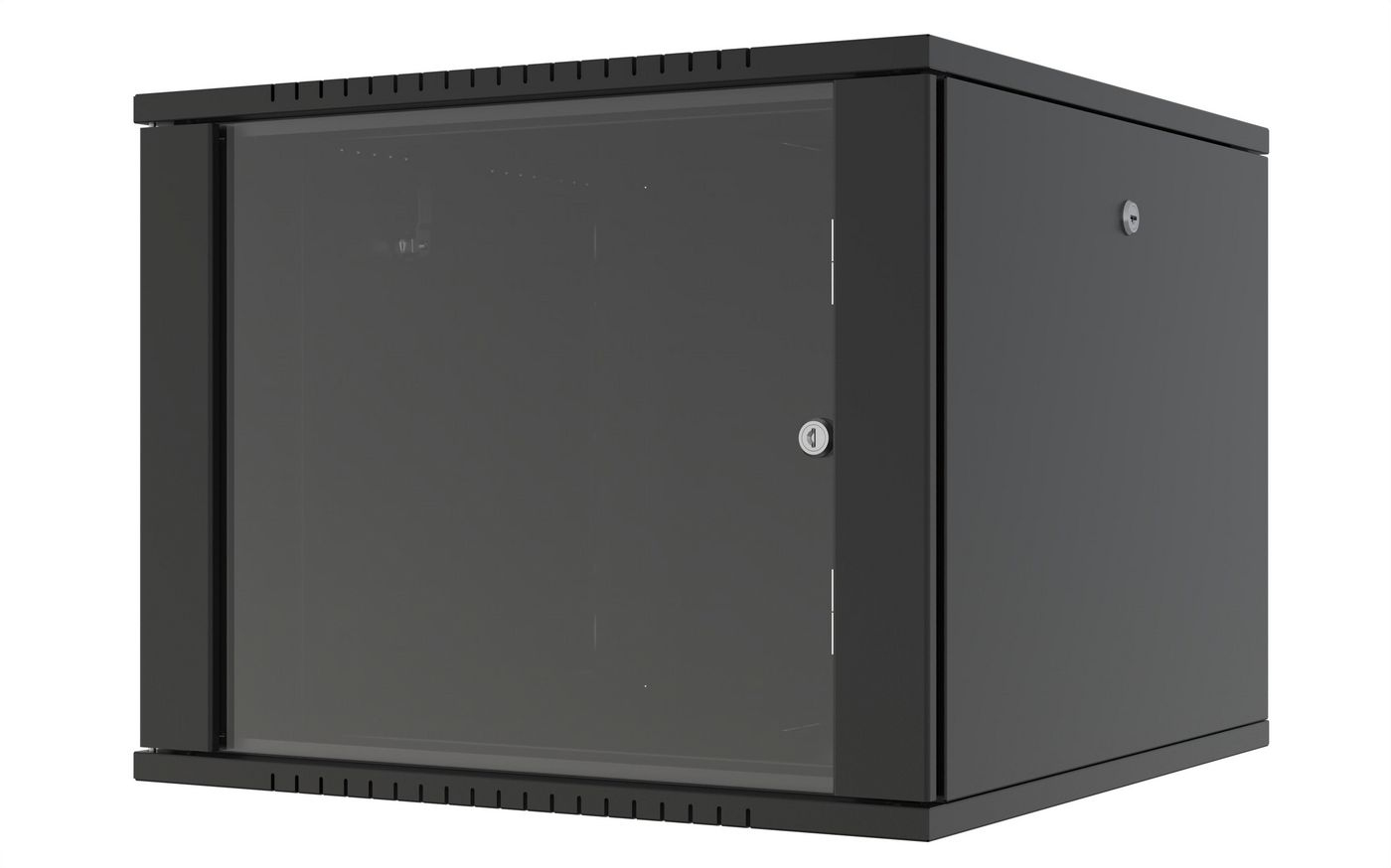 Lanview RWF09U66BL rack cabinet 9U Wall mounted rack Black