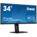 iiyama ProLite 34” Ultra-Wide Monitor mit IPS-Panel-Technologie und einem höhenverstellbaren Standfuß