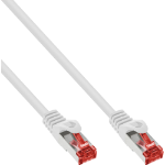 InLine Patch Cable S/FTP PiMF Cat.6 250MHz PVC copper white 1.5m