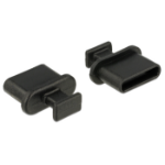 DeLOCK 64013 socket safety cover USB Type-C Black 10 pc(s)