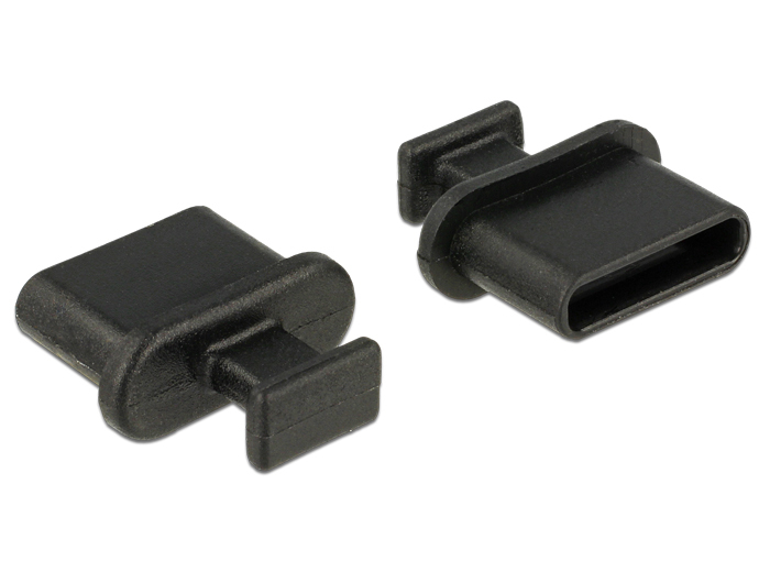 EU Product - Staubschutz USB TypC-Buchse m. Griff schwarz 10 St thumbnail