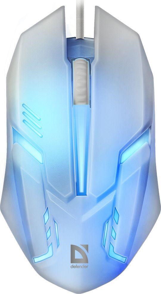 DFN MOUSE DEFENDER CYBER MB-560L WHITE 7-COLORS BACKLIGHT