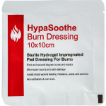 Safety First Aid Gro HypaSoothe Burn Dressing 10x10cm Sterile Hydrogel Impregnated Pad