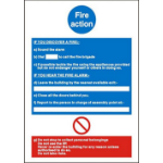 SECO by Stewart Superior SECO Mandatory Safety Sign Fire Action Self Adhesive Vinyl 200 x 300mm - M011SAV-200X300