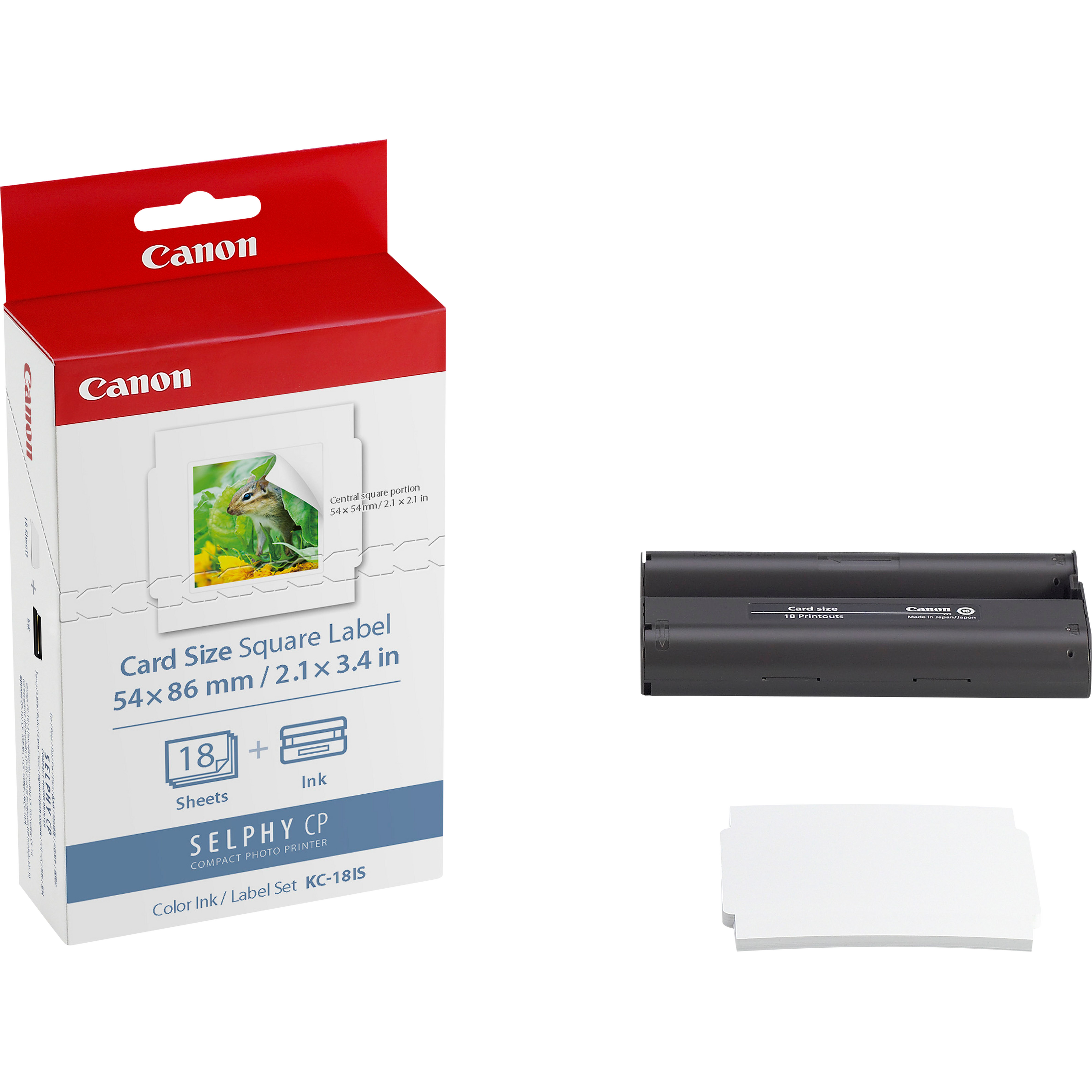 Image of Canon 7429B001/KC-18IS Photo cartridge color + Sticker paper 54mm...