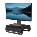 Fellowes Computer Monitor Stand with 3 Height Adjustments - Breyta Monitor Riser with Cable Management - Ergonomic Adjustable Monitor Stand for Computers - Max Weight 15KG - Black