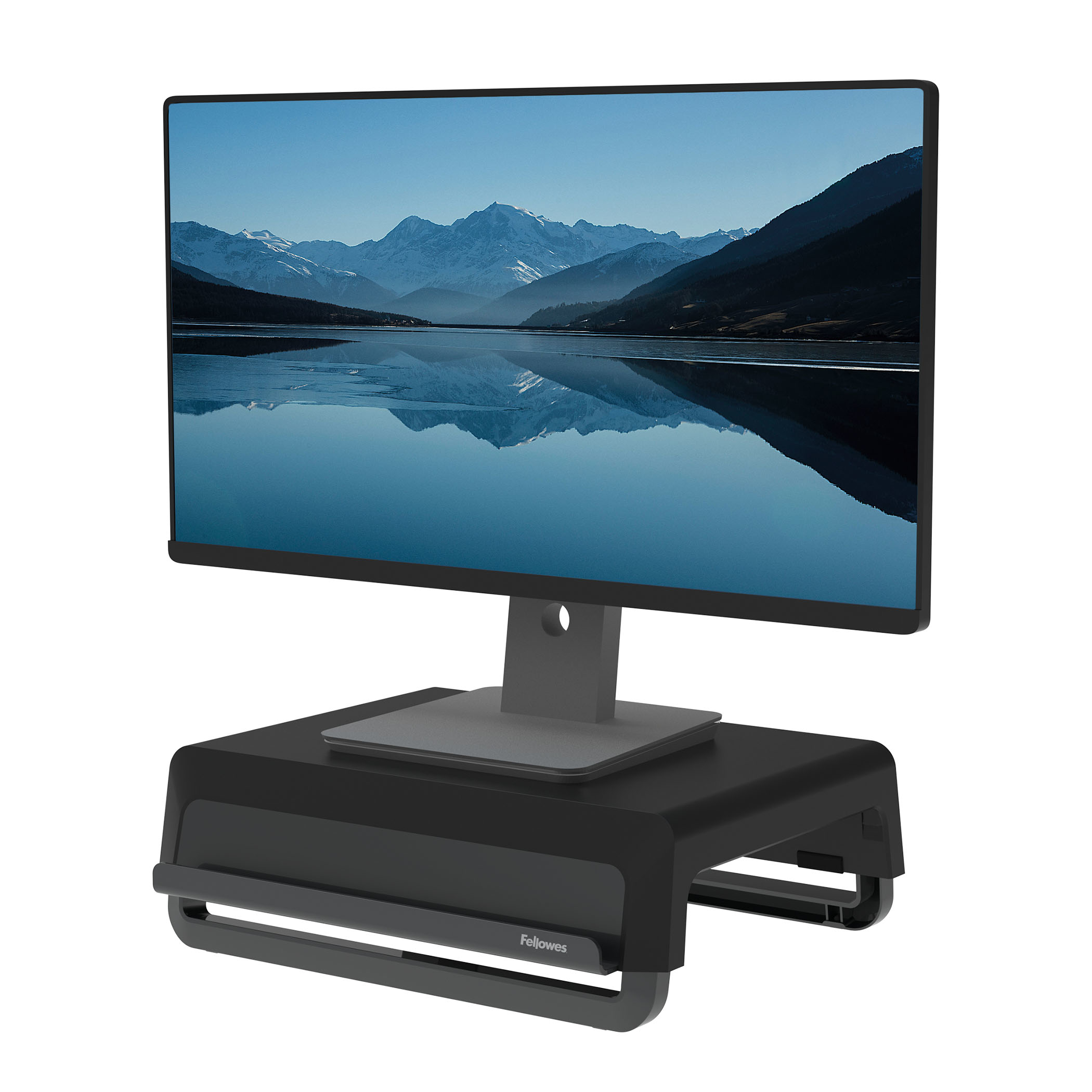 Image of Fellowes Computer Monitor Stand with 3 Height Adjustments - Breyta...