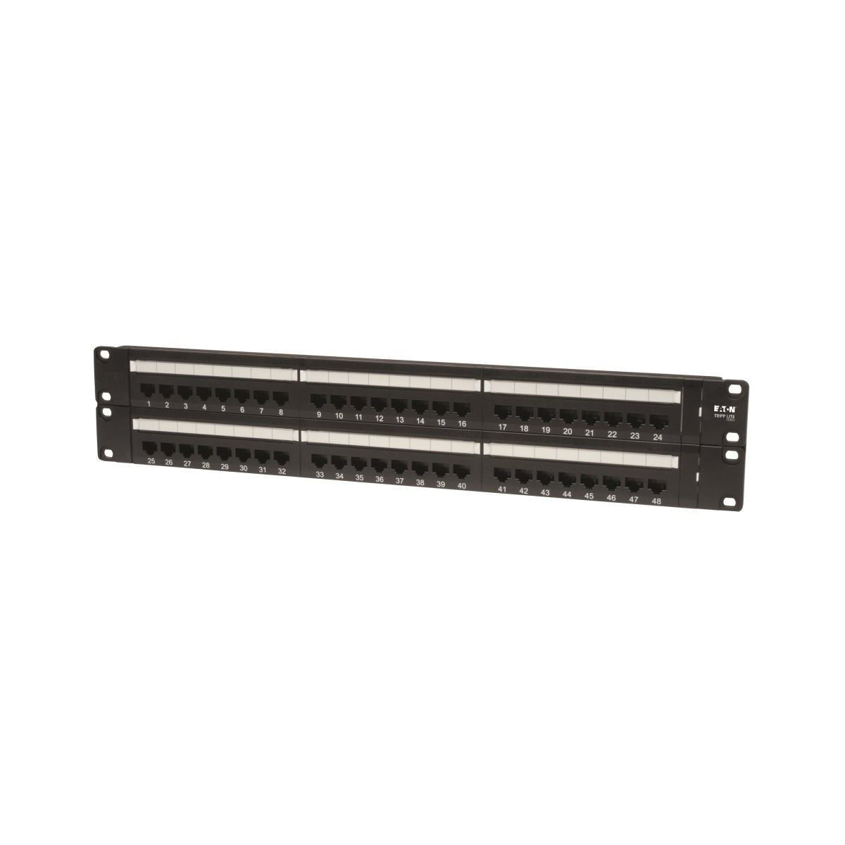 Tripp Lite N052-048 48-Port 2U Rack-Mount Cat5e 110 Patch Panel. 568B.
