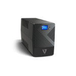 V7 UPS 600VA Desktop UPS with 6 Outlets, Touch LCD (UPS1P600E)