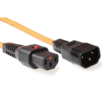 ACT Netsnoer C13 IEC Lock - C14 oranje 2 m, PC940